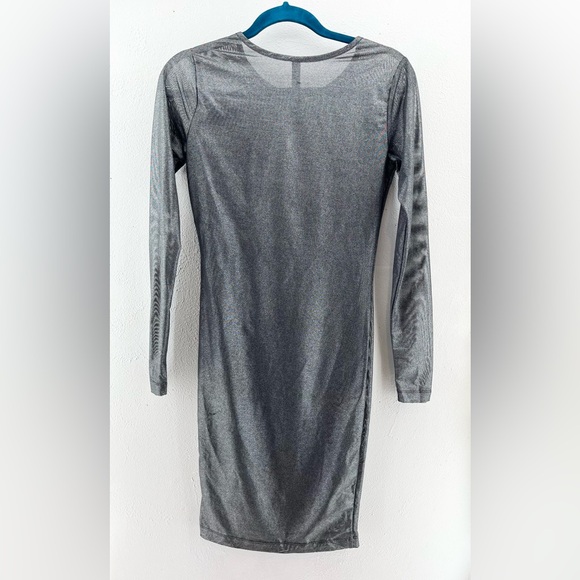 NWT Victoria Sport Metallic Mesh Bodycon Dress XS - Picture 6 of 6
